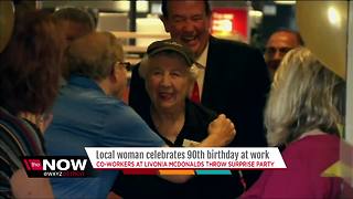 Local woman celebrates 90th birthday at work at McDonalds