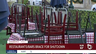San Diego restaurants, bars brace for shutdown