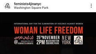 #InternationalDaytoEliminateViolinceaganistwomen Woman Life Freedom Rally