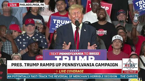 FULL SPEECH: President Trump Holds a MAGA Rally in Philadelphia - 6/22/24