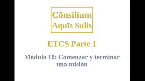 ETCS Part 1 Module 10 (Español)