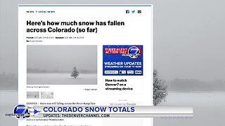 Here's how much snow fell across Colorado