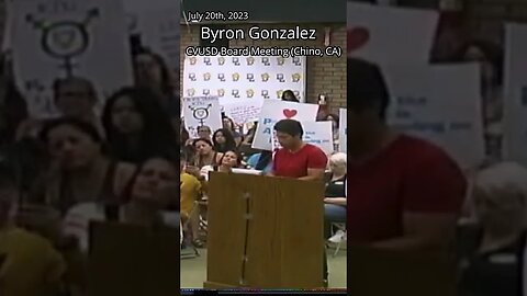Byron Gonzalez Public Comment - CVUSD Board Meeting (07-20-2023)