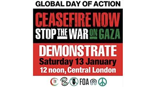 London March For Palestine 13th January 2024 (Global Day of Action)