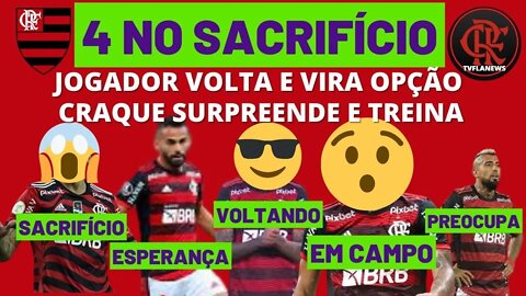 4 JOGADORES NO SACRIFÍCIO 😱 CRAQUE TREINA💪🏻 JOGADOR VOLTANDO 🤩