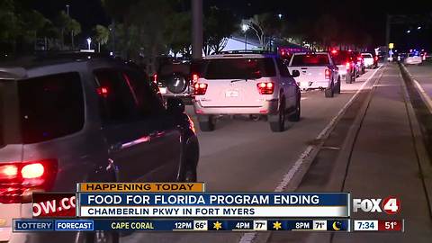 Final day of Food for Florida draws long lines