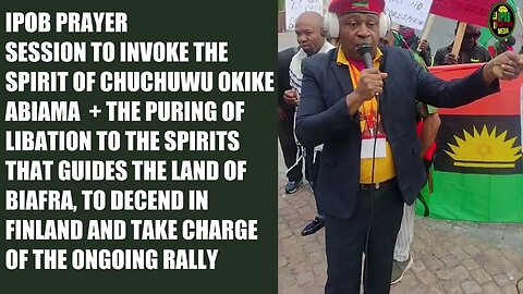 Ipob Special Traditional Prayers In Lahti - Finland During The 1 Million Man March Mega Rally