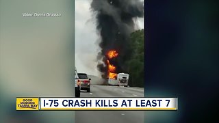 7 dead, including children, dead after fiery crash on I-75