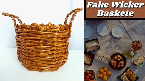 DIY - Make Your Own Fake Wicker Basket: Learn How to Make at Home