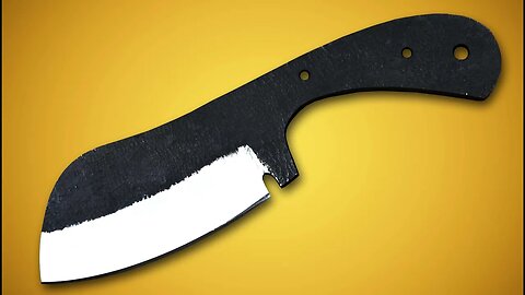 Cleaver Knife Hammered Spring Steel Blank Blade Cleaver Hunting Knife Handmade,Knife Making Supply