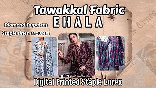 EHALA By Tawakkal Fabric Digital Printed Staple Lorex Diamond Dupattas ||ZAIN.AAYAN COLLECTION ||