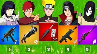 The RANDOM Naruto Challenge In Fortnite