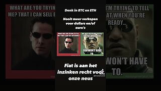 Weg met fiat. BTC en ETH stacken maar!