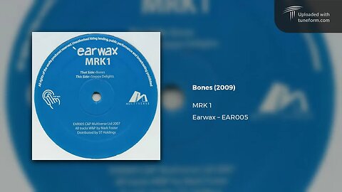 MRK 1 - Bones (Earwax | EAR005) [Deep Dubstep]