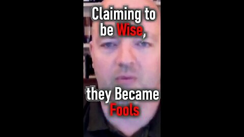 Claiming to be Wise, they Became Fools - Pastor Patrick Hines #shorts (Romans 1:18-32)