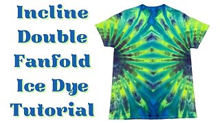 Tie-Dye Designs: Incline Double Fanfold Ice Dye (DOI)