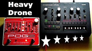 Heavy Drone Sound Effects Made With Korg Monotribe And POG2