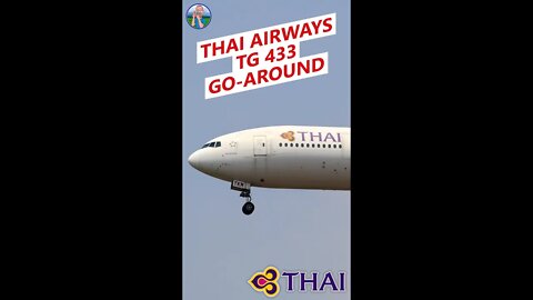 Thai Airways GO-AROUND runway 07R at Jakarta 🇮🇩
