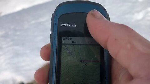 Looking At My GPS On Mt. Bogong