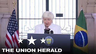 Treasury Secretary Yellen Holds Press Conference in Sao Paulo