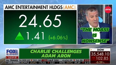 charlie gasparino spreads AMC - GME FUD then challenges Adam Aron on Live TV - Don't Fall For This 💎