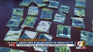 Sheriff: Agents seize $1M worth heroin on I-74, disrupt distribution from Chicago