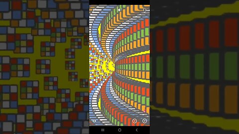 Tangle app on Android: tunnel of rubik's cube