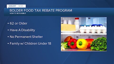 Applications open now for Boulder food tax rebate program