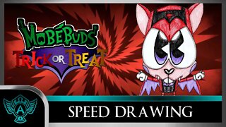 Speed Drawing: MobéBuds Trick or Treat - Brawlvamp | A.T. Andrei Thomas 2022