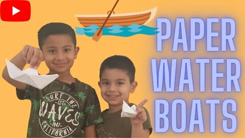 See If The Paper Boat Will Sink Or Not? With Super Kids