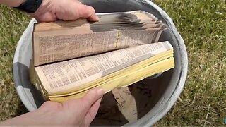 Stick an old phone book into a pot... (BRILLIANT!)