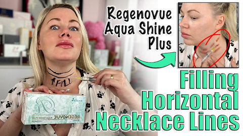 Filling Horizontal Necklace Lines with Regenovue Aqua Shine Plus | Code Jessica10 Saves you Money!