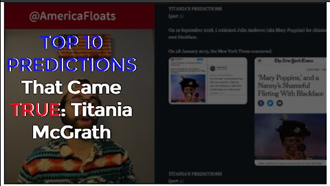 TOP 10 PREDICTIONS That Came TRUE! 'Titania McGrath' Nails It