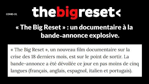 La bande-annonce explosive...The Big Reset (Hd 1080)