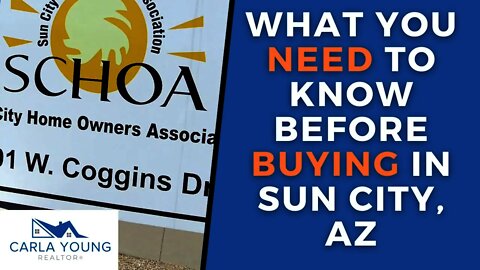 What You Need To Know Before Buying in Sun City Az