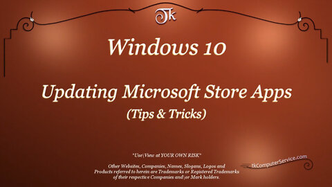 Windows 10 - Microsoft Store - Updating Apps (Tips & Tricks)
