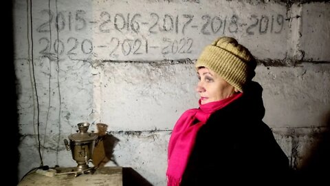 Ukraine War "Wall Of Tears" In Donetsk Bomb shelter Counts The Years Of War