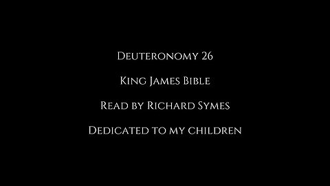 Deuteronomy 26