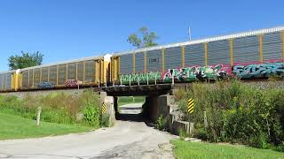CSX Autorack Train From Bascon, Ohio August 31, 2020