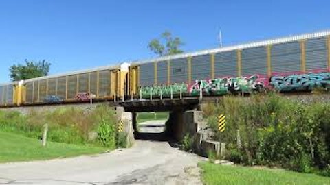 CSX Autorack Train From Bascon, Ohio August 31, 2020