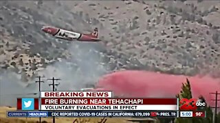 Brush fire breaks out in Tehachapi