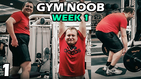 250lb Gym Noob Starts Fitness Journey (Week 1 - Day 1)