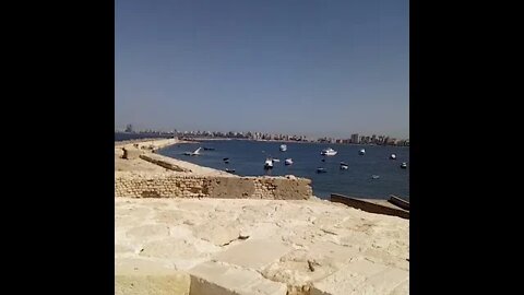 Watch That Shipwrecked Boat Beside That Historical Citadel in Alexandria
