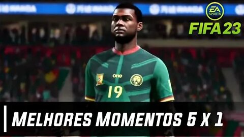 FIFA 23 - Camarões 1 X 5 Brasil - Melhores Momentos, Copa Do Mundo Qatar 2022