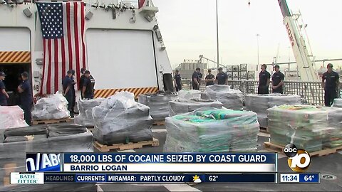 18,000 lbs. of cocaine seized by Coast Guard