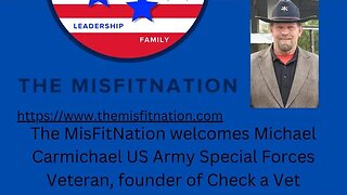 The MisFitNation Show chat with Check A Vet Founder Michael Carmichael