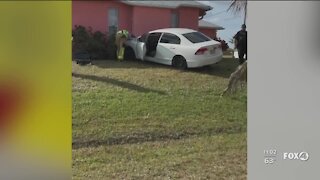 Car crashes into home in Cape Coral