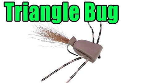 Triangle Bug - Fly Tying Instructions - Great Bluegill and Panfish Topwater Pattern