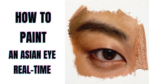 Real time - How I painted a realistic Asian monolid eye I MON ETINCELLE