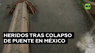 Colapso de un puente peatonal en México deja al menos 15 heridos